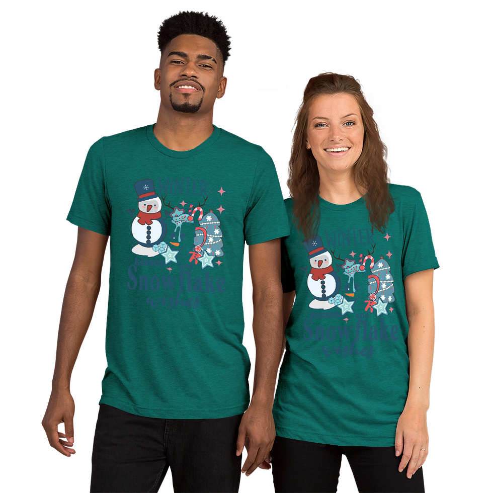 Thumbnail: Winter Snowflake Short sleeve t-shirt