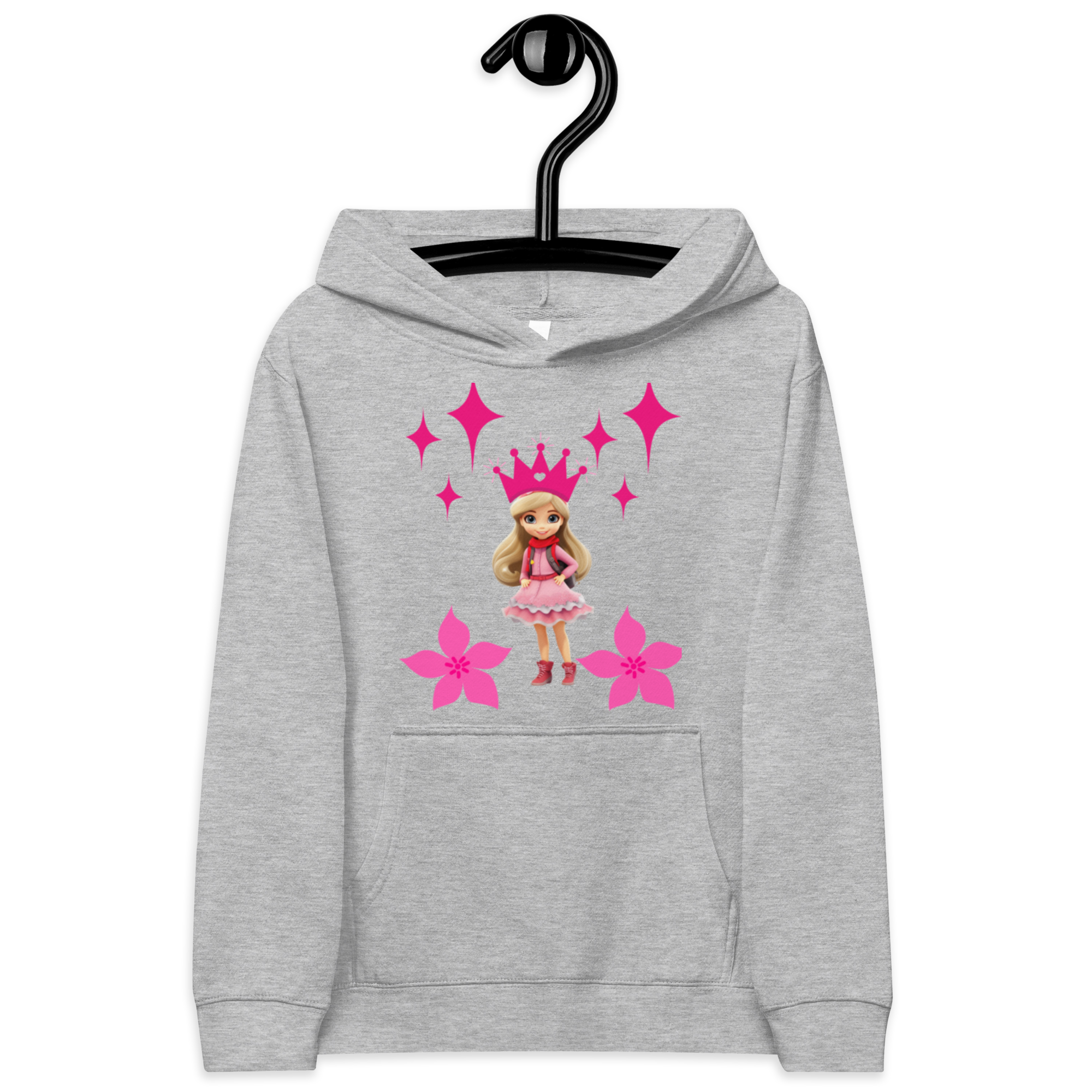 Pink Barbie Kids fleece hoodie