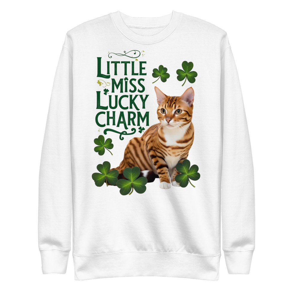Thumbnail: St Patrick Little Miss Lucky Charm Unisex Premium Sweatshirt
