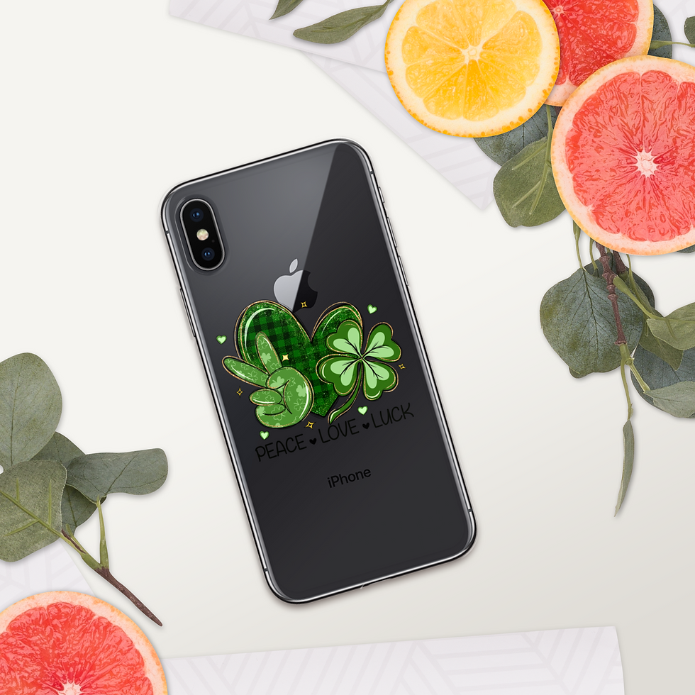 Thumbnail: Peace, Love,Luck Clear Case for iPhone®