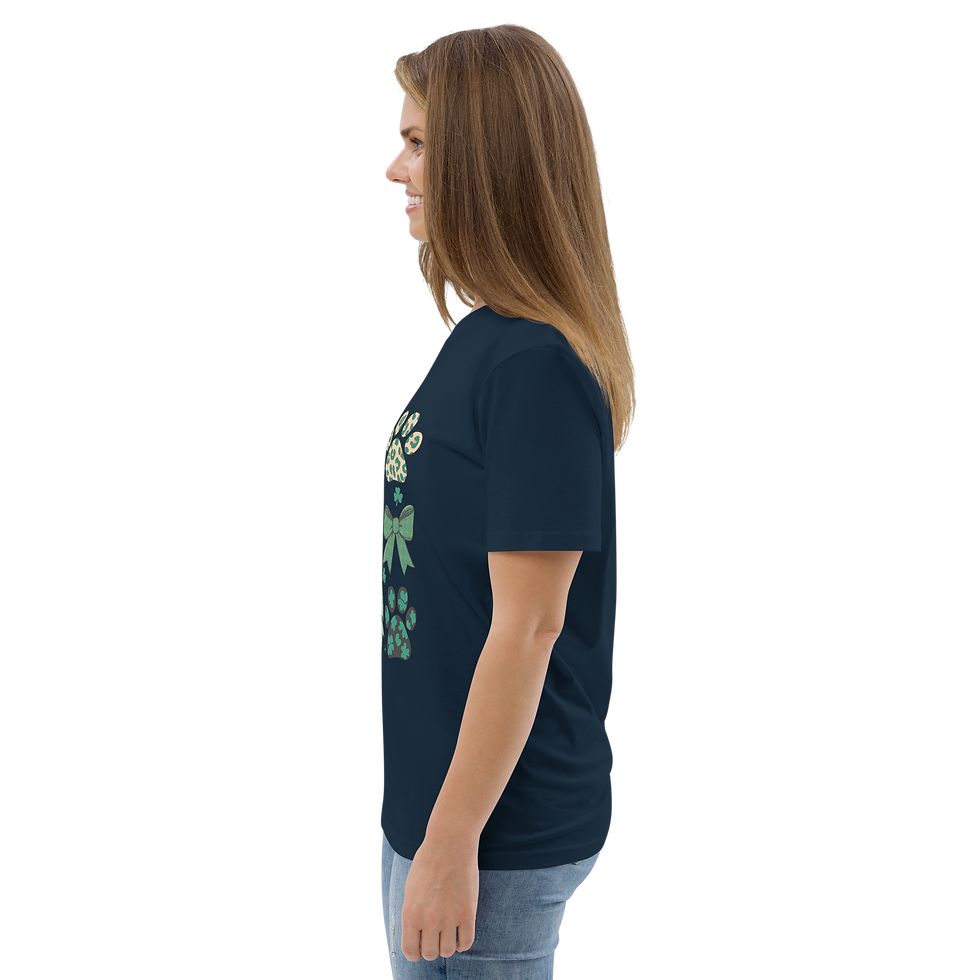 Thumbnail: Dog St Patrick Coquette Unisex organic cotton t-shirt
