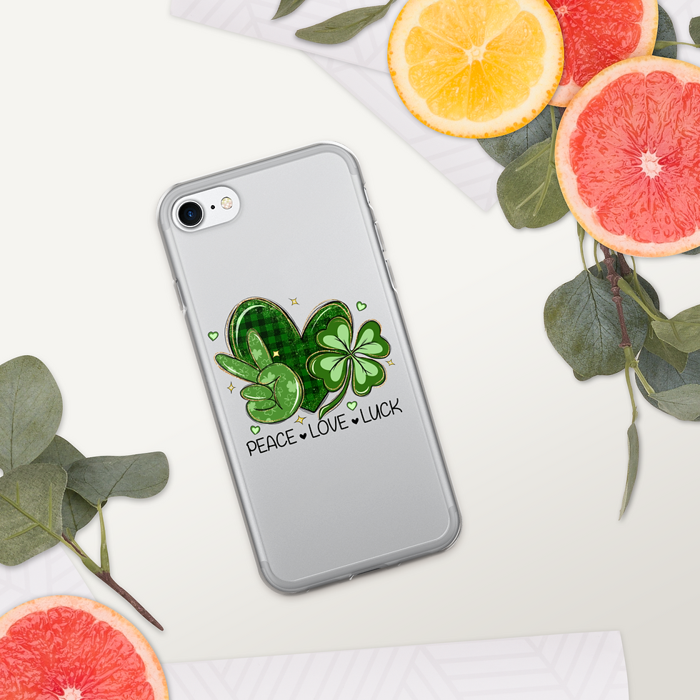 Thumbnail: Peace, Love,Luck Clear Case for iPhone®