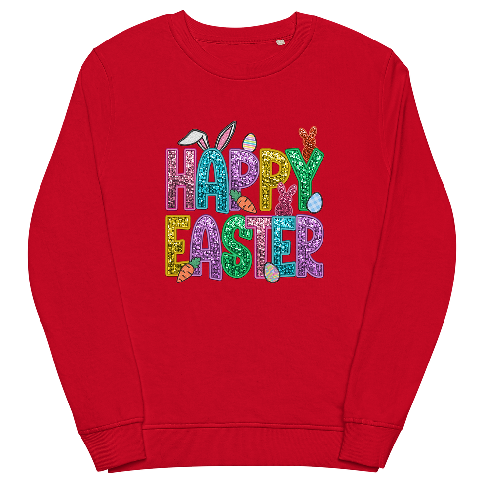 Thumbnail: Happy Easter Unisex organic sweatshirt