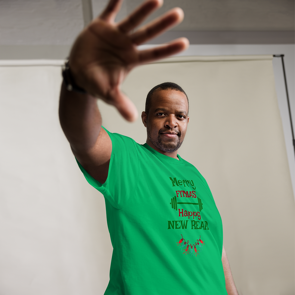 Thumbnail: Merry Fitmas Happy New Rear Men's classic tee