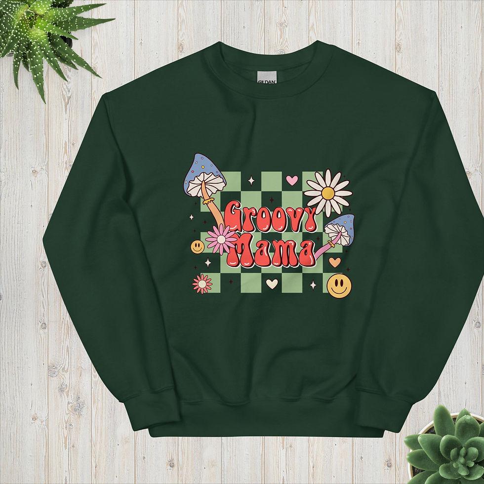 Thumbnail: Groovy MAMA Unisex Sweatshirt