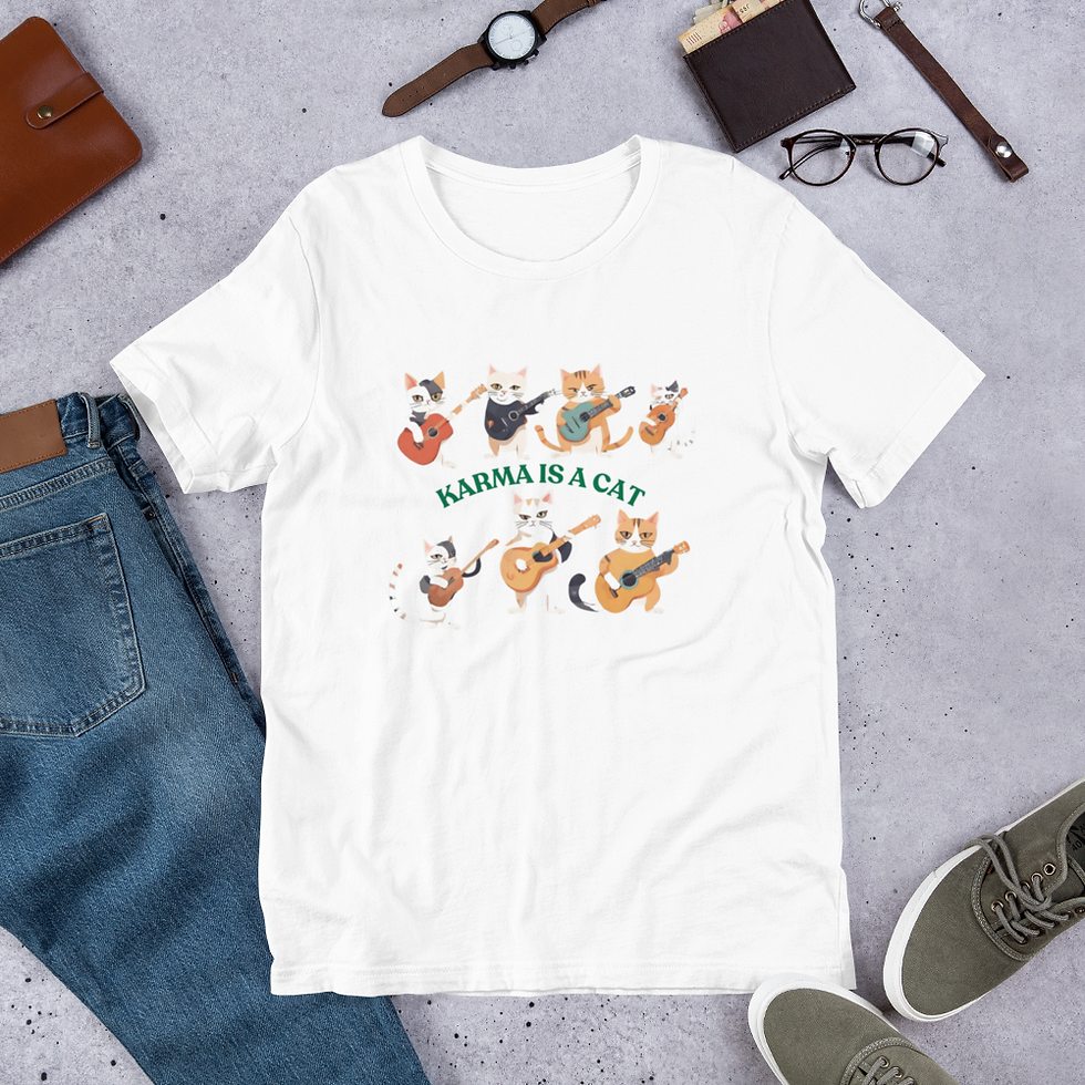 Thumbnail: Karma is a Cat Unisex t-shirt
