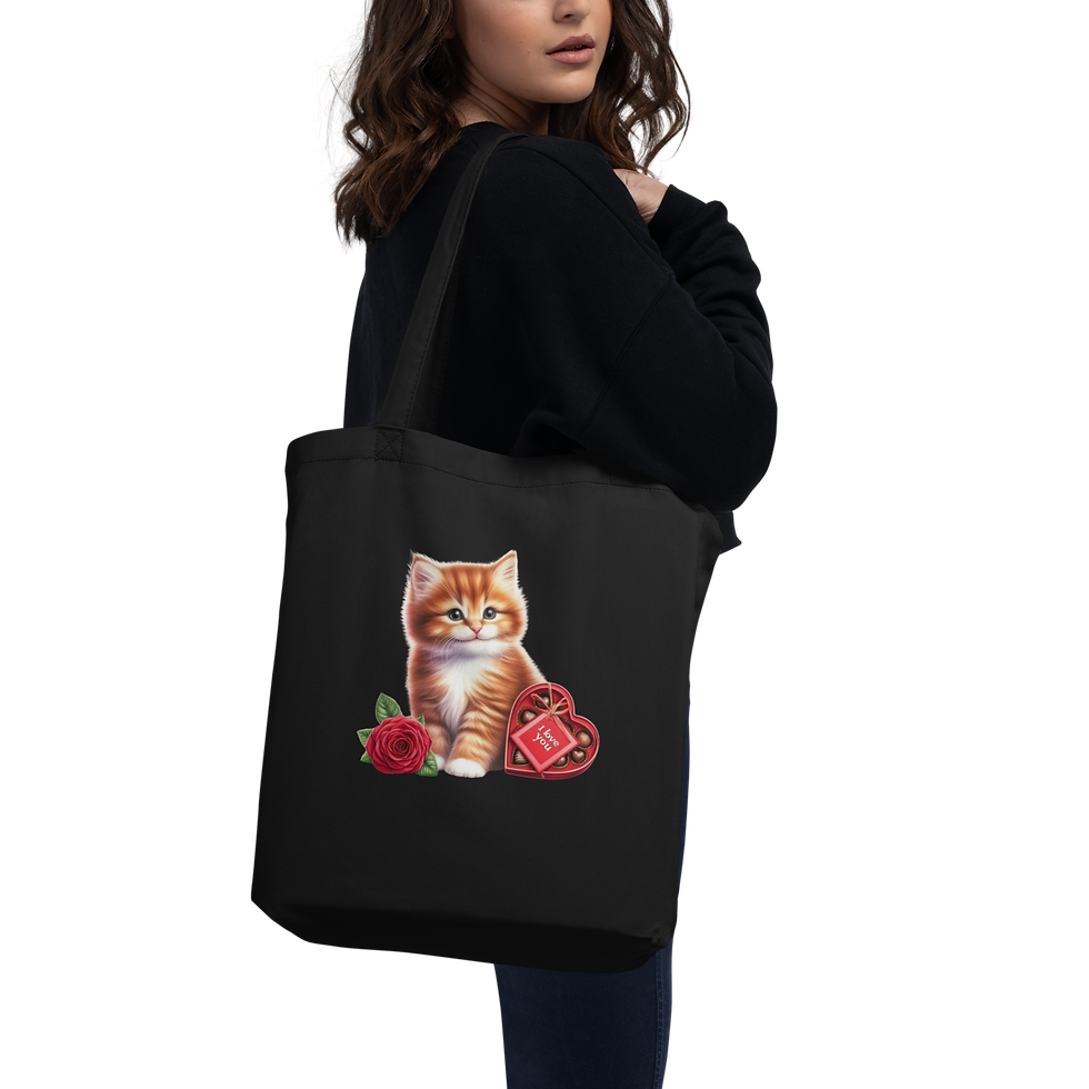 Thumbnail: Cute Cat Eco Tote Bag