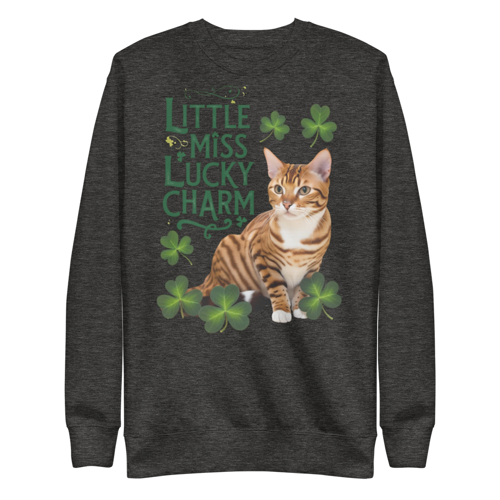 Thumbnail: St Patrick Little Miss Lucky Charm Unisex Premium Sweatshirt