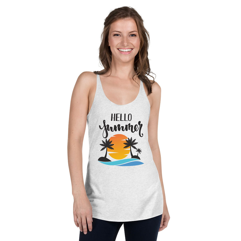 Thumbnail: Hello Summer Women's Racerback Tank