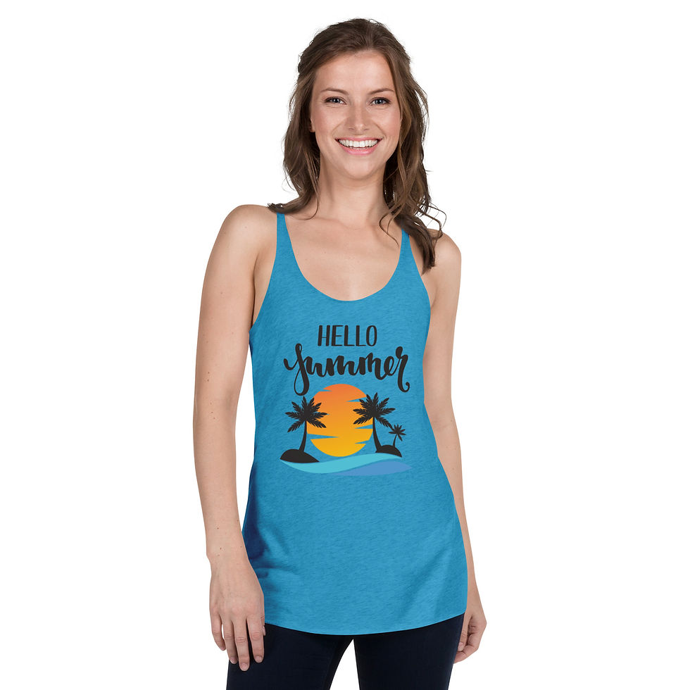 Thumbnail: Hello Summer Women's Racerback Tank