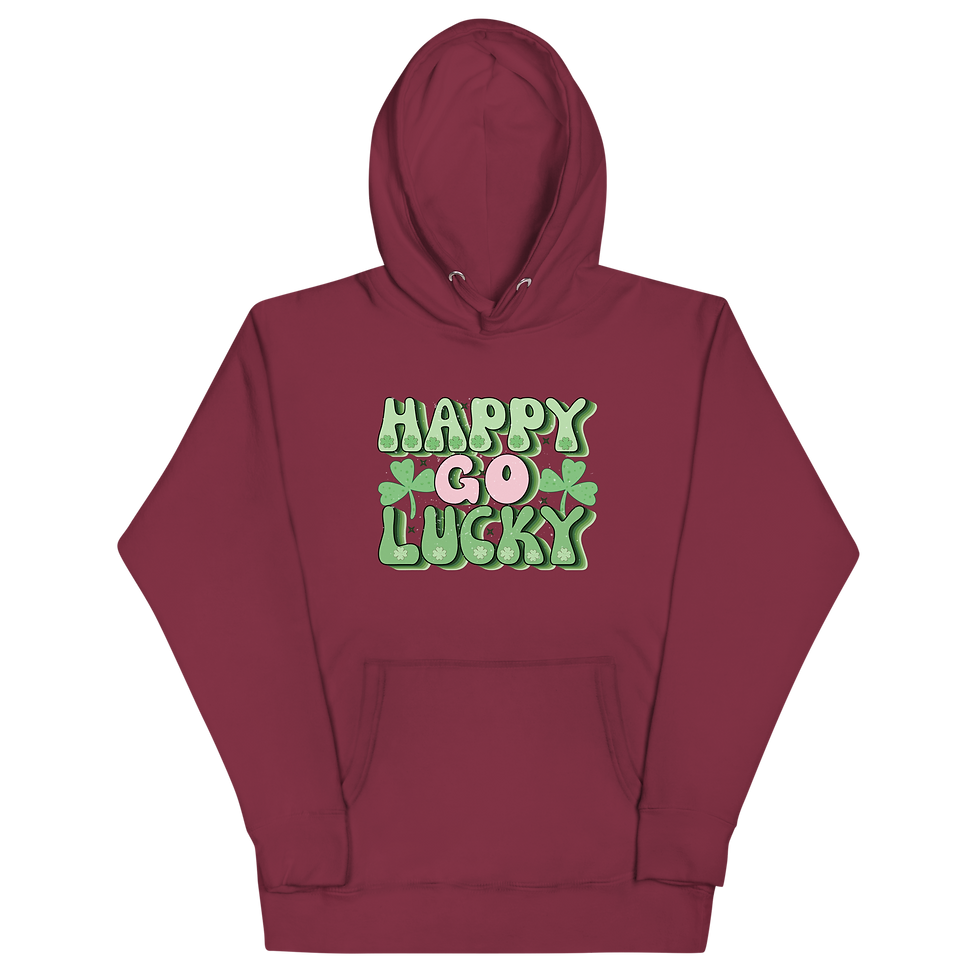 Thumbnail: Happy Go Lucky Unisex Hoodie
