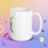 Thumbnail: Green Caligrapy White glossy mug