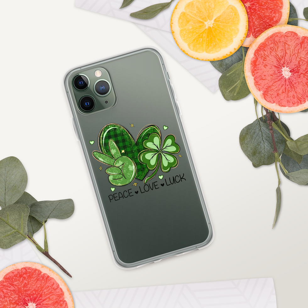 Thumbnail: Peace, Love,Luck Clear Case for iPhone®