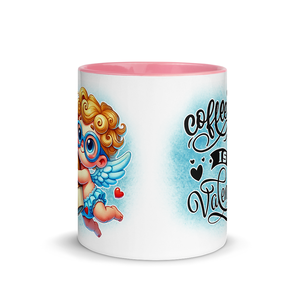 Thumbnail: Coffee is my Valentine Mug with Color Inside