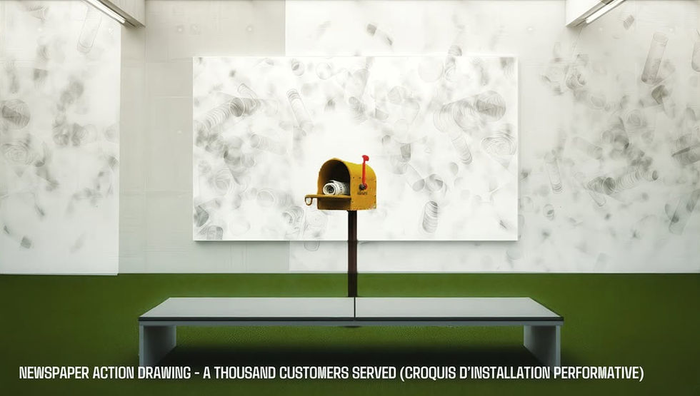 Perfomative installation sketch