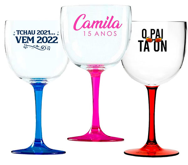 taça gin bicolor personalizada