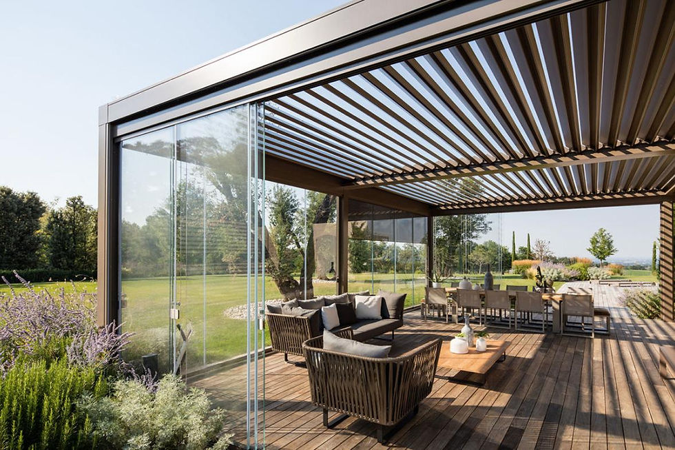 Retractable Louvered Roof Pergola