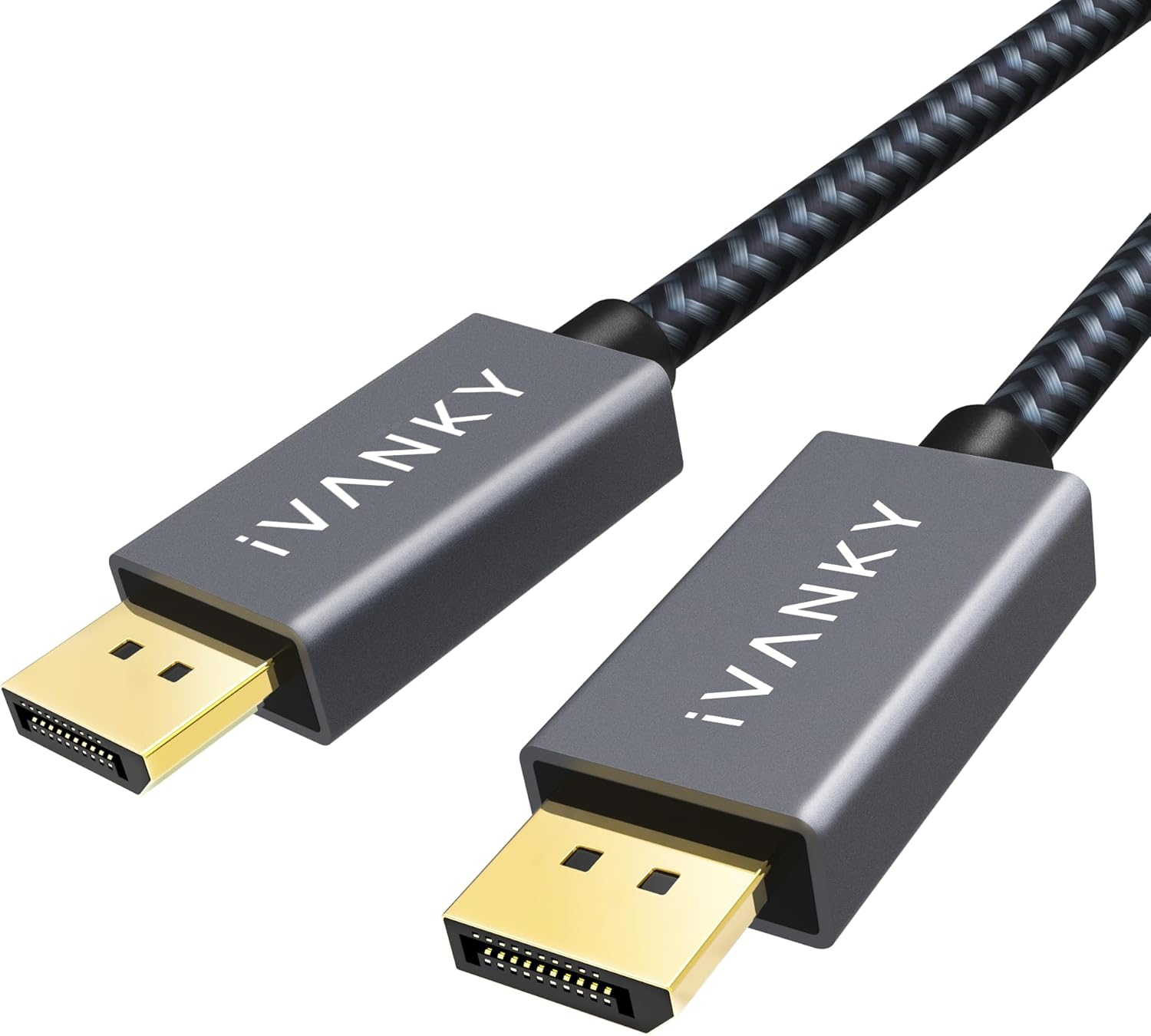 Display Port Cable 10Ft, Display Port Cord, [4K@60Hz, 2K@165Hz, 2K@144Hz], Gold-