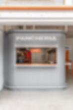 CUPLA ARQUITECTURA BURROTE PANCHERIA ARGENTINA CARRITO METALICO ATENCION BARRA AL PUBLICO RETAIL IDENTIDAD DE MARCA