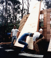 Prefab Modular Panels, Quick One-Day Assembly of Cedar Home Shells - Hawaii