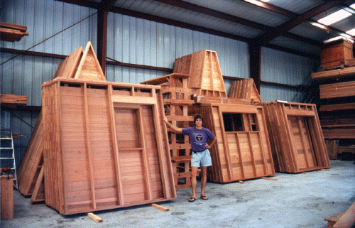 Prefab Modular Panels, Quick One-Day Assembly of Cedar Home Shells - Hawaii 