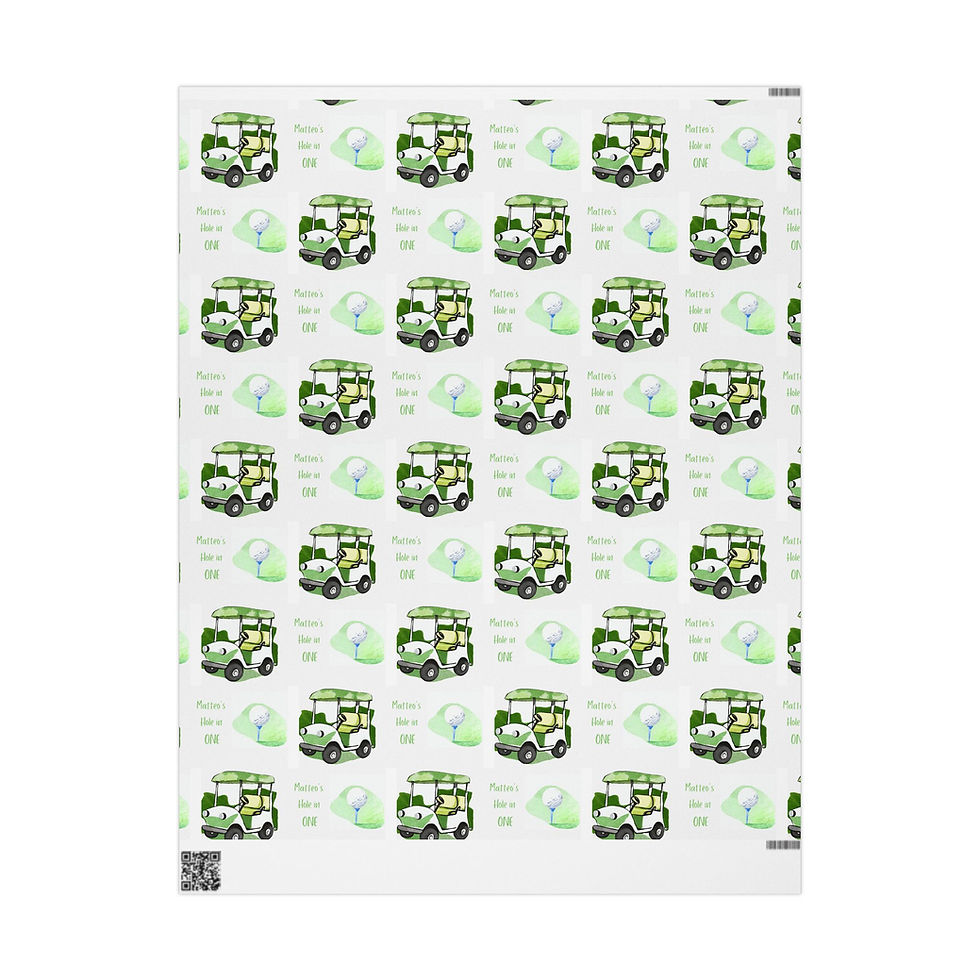 Thumbnail: Hole in ONE Custom Birthday Gift Wrap