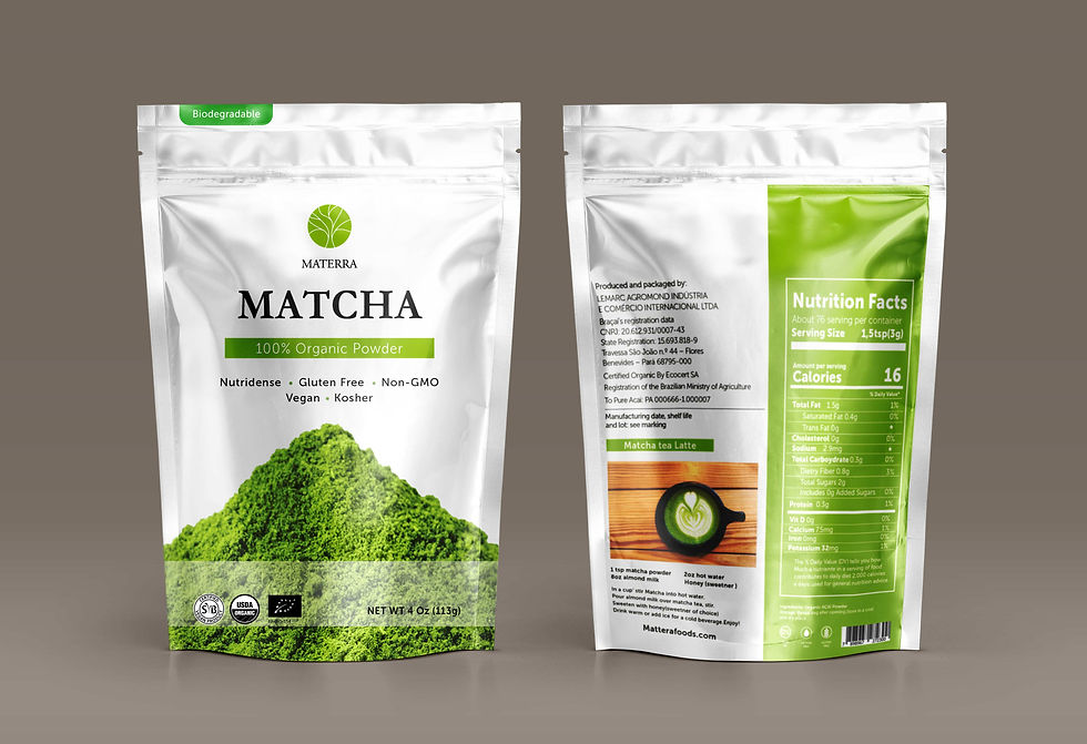 Matcha powder - materra products_designed by tami steier
