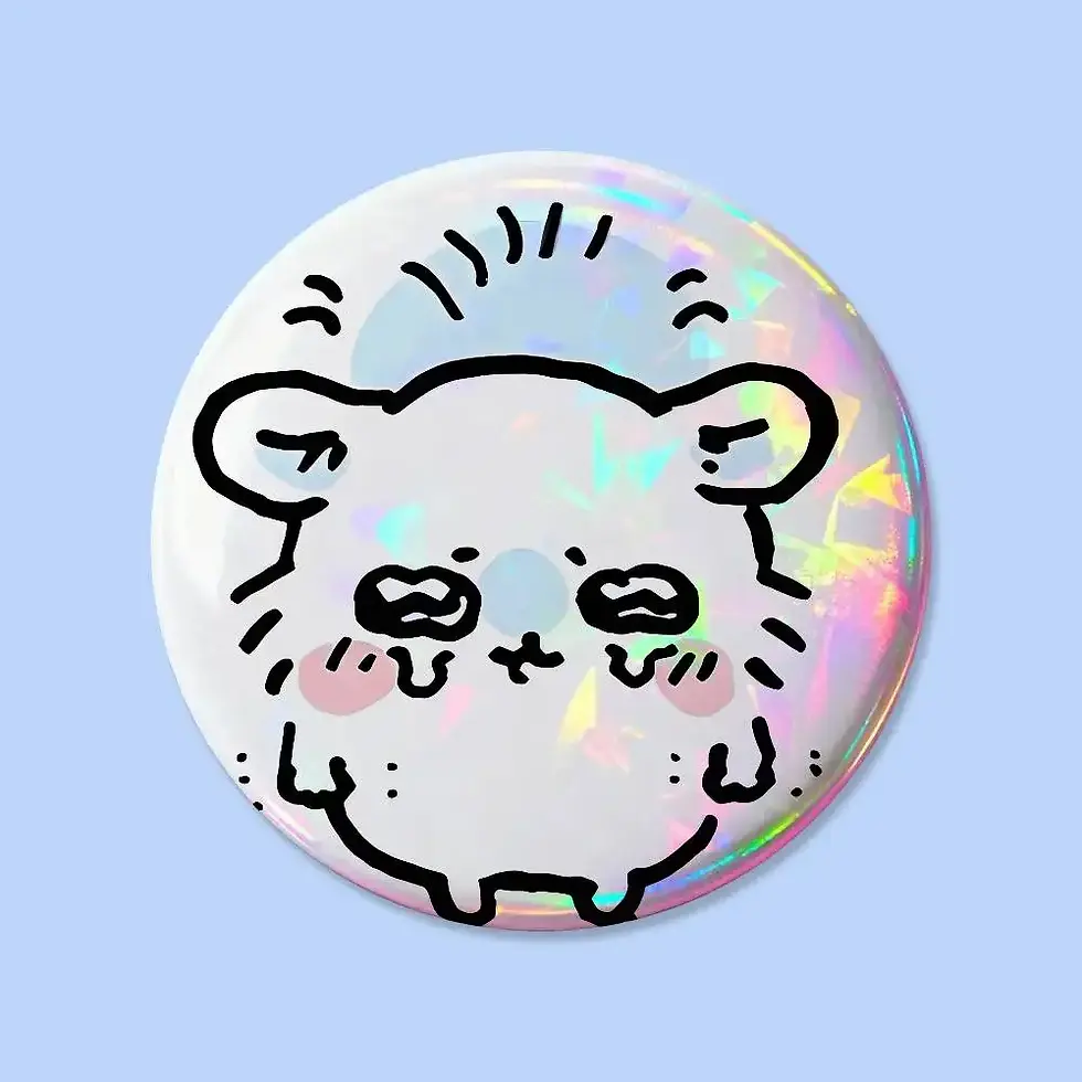 Thumbnail: Cute C-Chiikawa-S Badges 25 32 44 58 75 Mm Round Cosplay Pin Bag Decor Fans