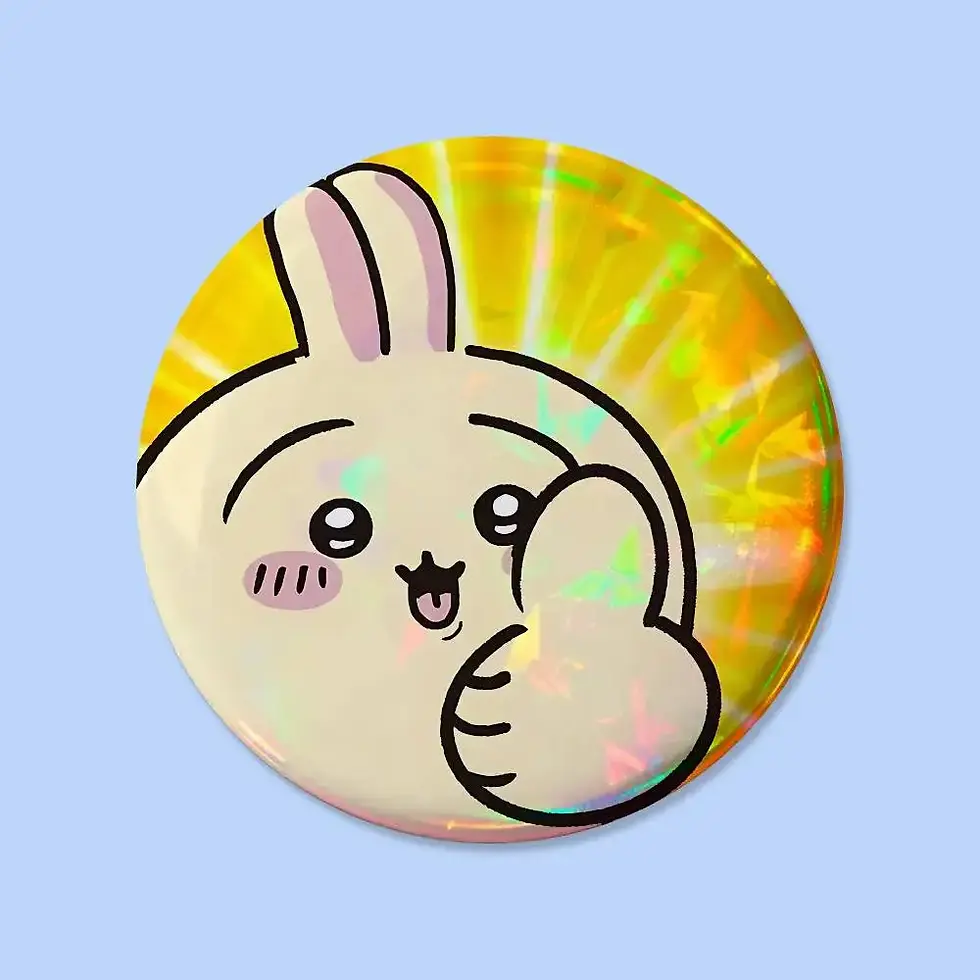 Thumbnail: Cute C-Chiikawa-S Badges 25 32 44 58 75 Mm Round Cosplay Pin Bag Decor Fans
