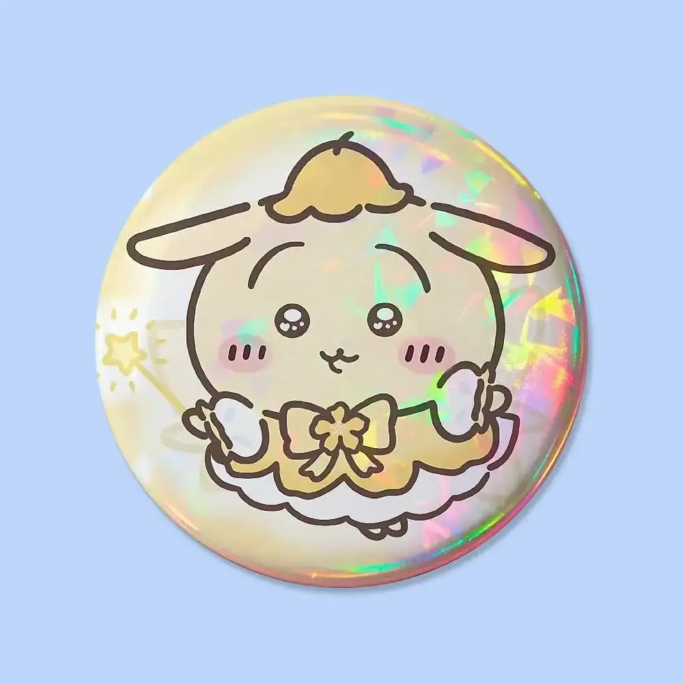 Thumbnail: Cute C-Chiikawa-S Badges 25 32 44 58 75 Mm Round Cosplay Pin Bag Decor Fans