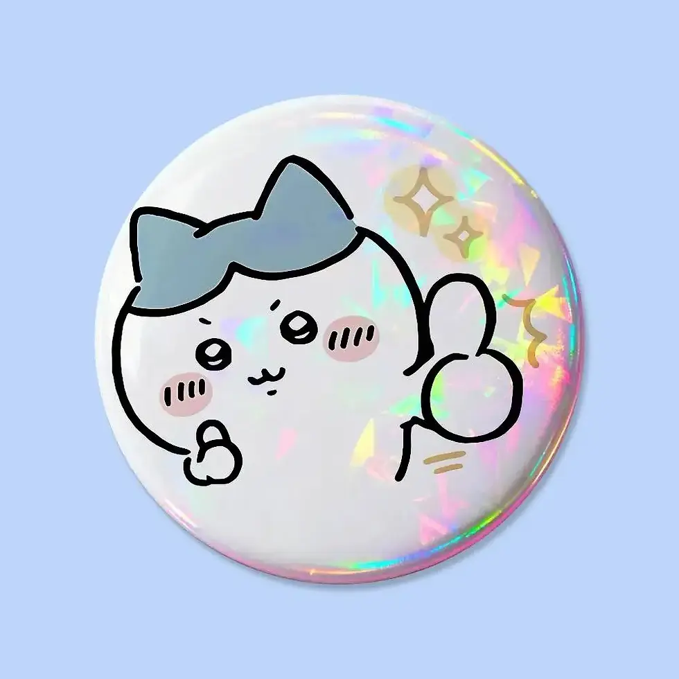 Thumbnail: Cute C-Chiikawa-S Badges 25 32 44 58 75 Mm Round Cosplay Pin Bag Decor Fans