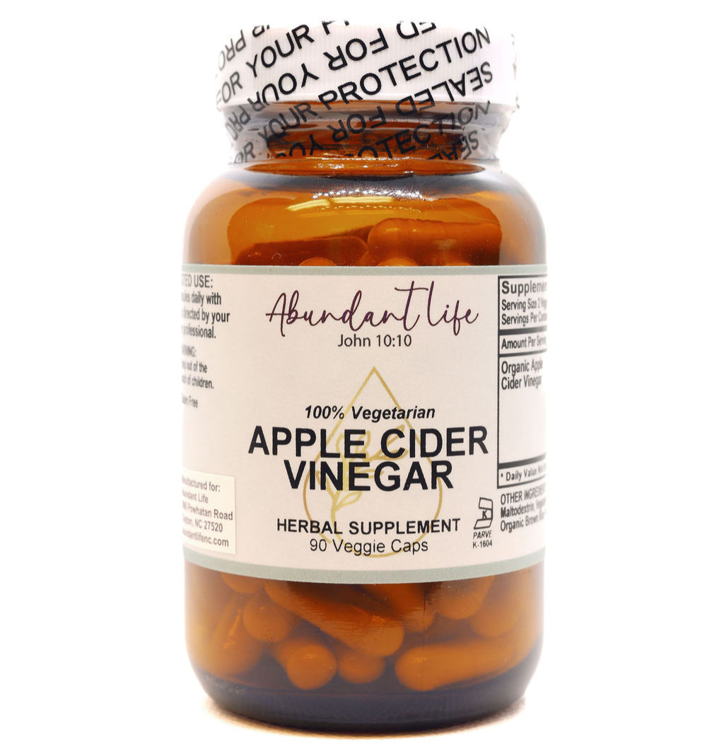 Apple Cider Vinegar – 500 mg Certified Organic | 90 Capsules