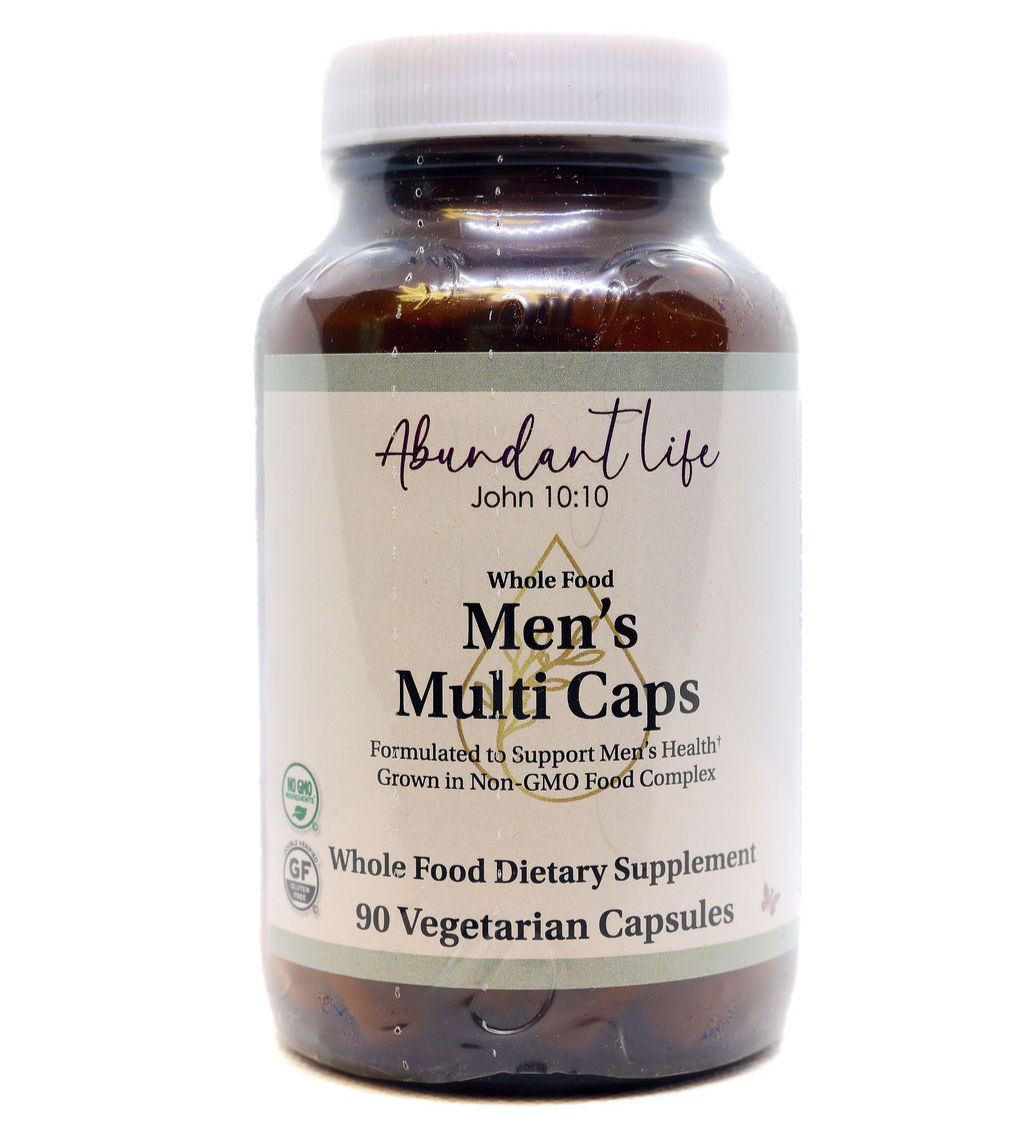 Whole Food Men's Multivitamin Veg Caps – Daily Nutritional Support Men's Health
