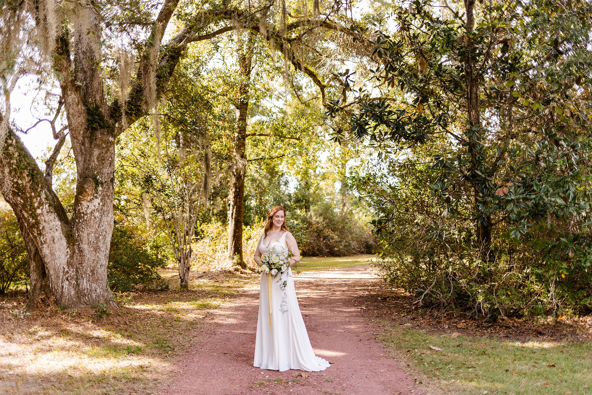 Romantic sunset backyard wedding | Gulf Shores wedding photographer
