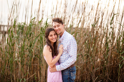 Beachy sunset couple session | Alabama couple photographer