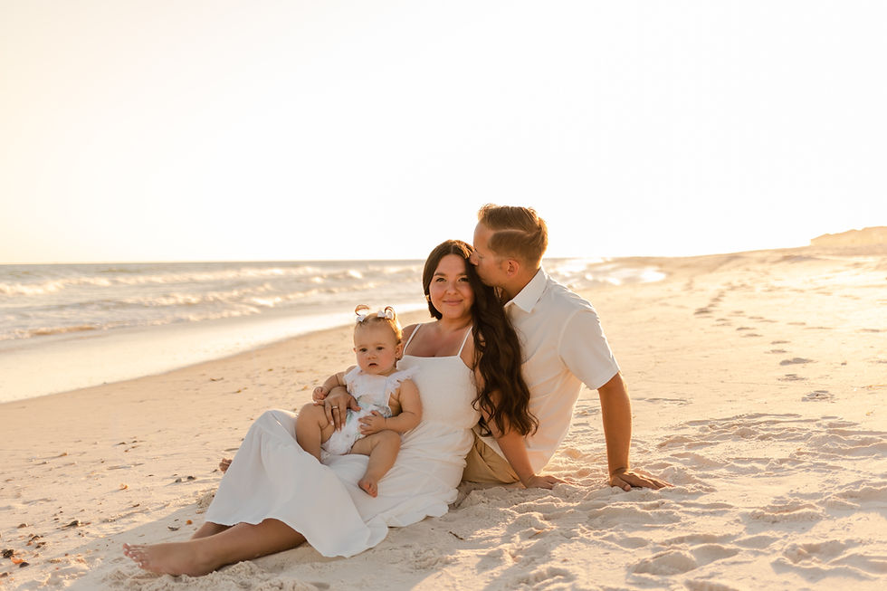 Golden Hour Family Beach Session | Gulf Shores Family Photographer