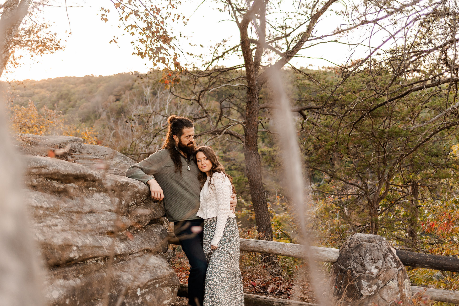 Cloudland Canyon adventure couple session | Georgia couple photographer