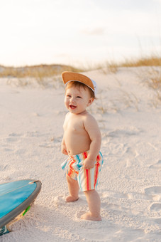 Surf's up birthday beach session | Gulf Shores, Alabama family photographer