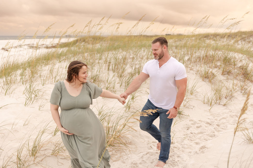 Alyson + Dylan | Gulf Shores Beach Maternity Session | Alabama Maternity Photographer