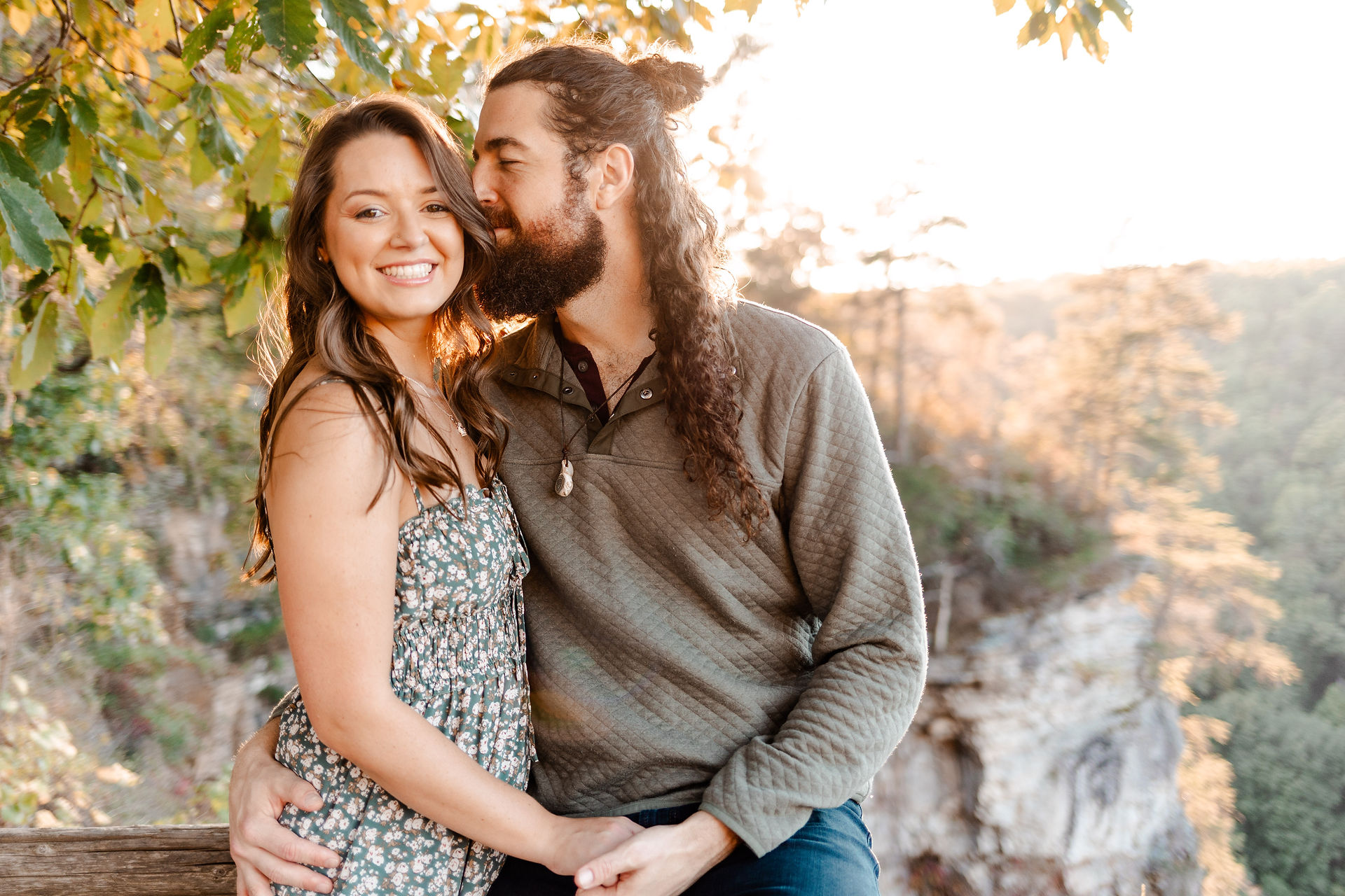 Cloudland Canyon adventure couple session | Georgia couple photographer