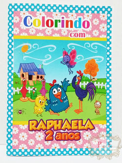 Livro de colorir galinha pintadinha