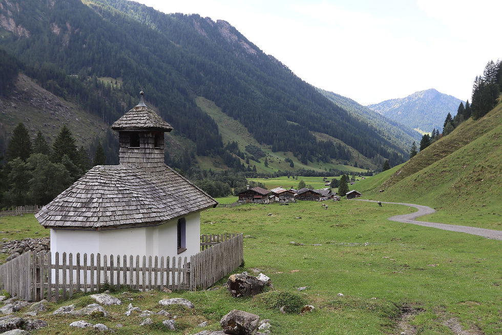 View of the lonely Vals Valley