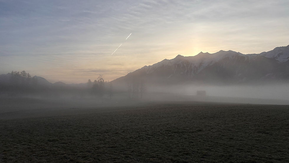 The Mieming Plateau in the early morning
