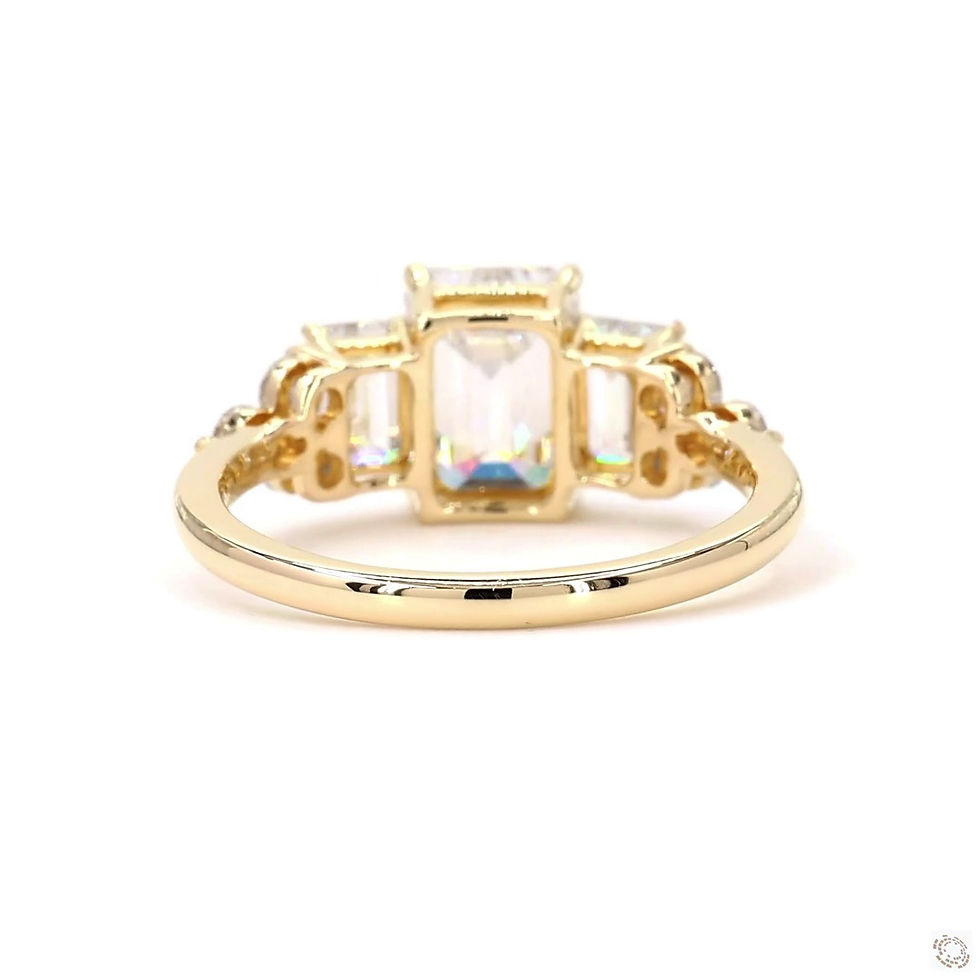 Thumbnail: Bague de fiançailles diamants - Trèfle
