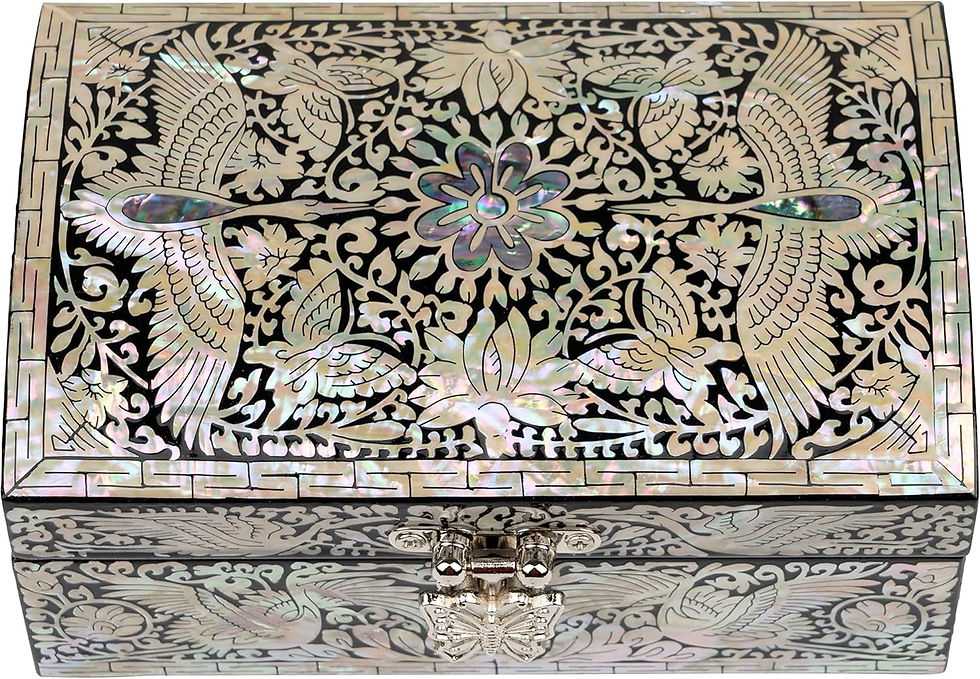 mother of pearl jewelry box