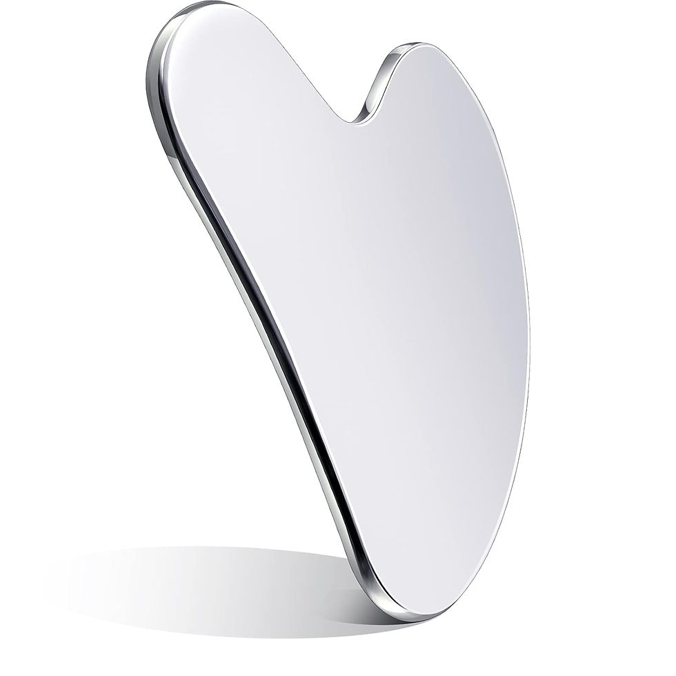 metal gua sha tool for lymphatic drainage
