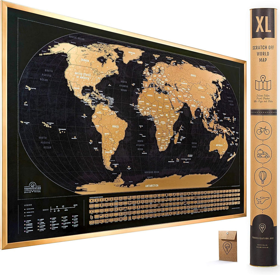 scratch off world map