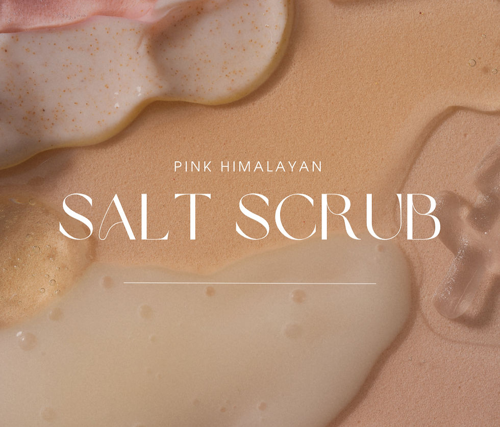 pink Himalayan salt scrub