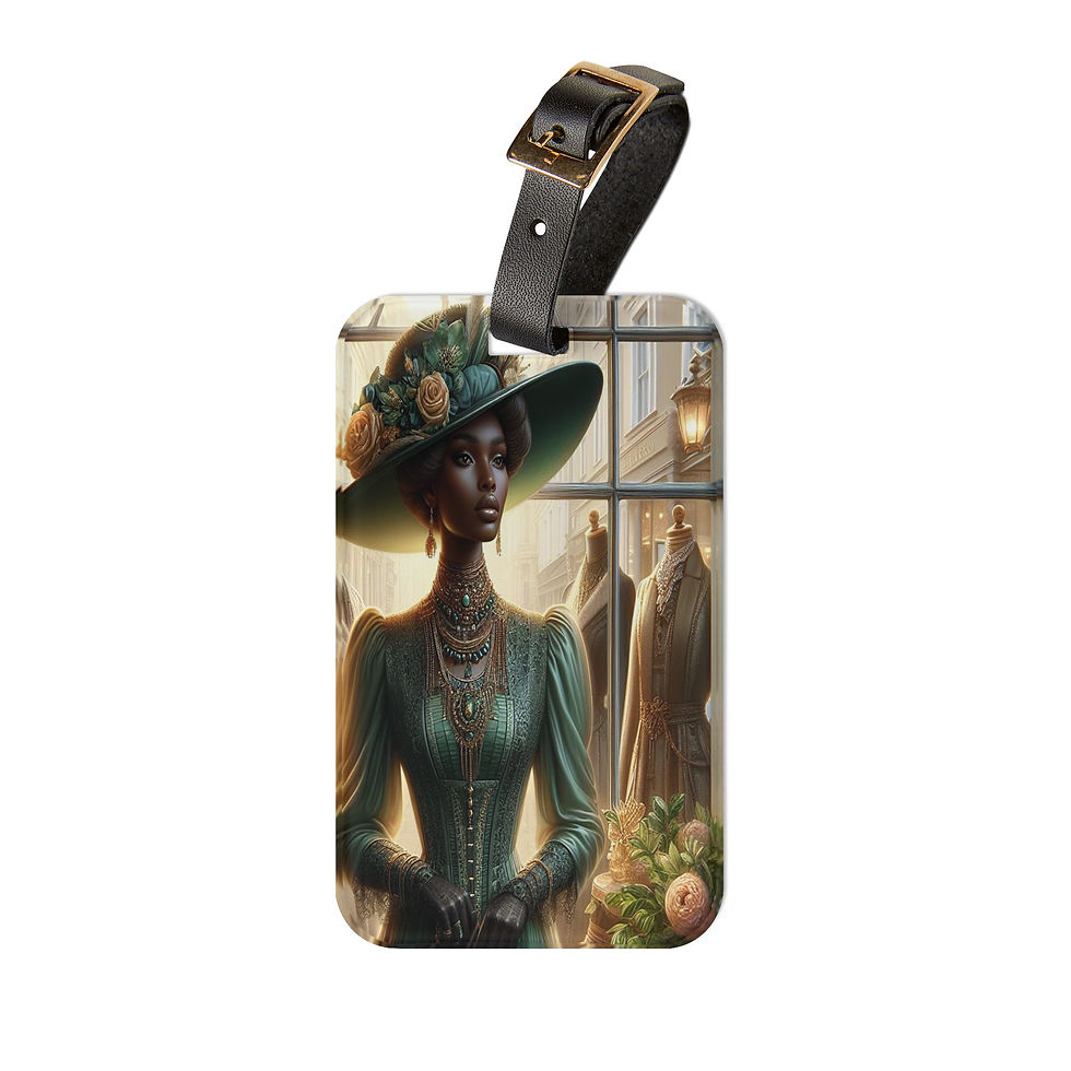 Thumbnail: Victorian Lady in a Boutique Luggage Tag