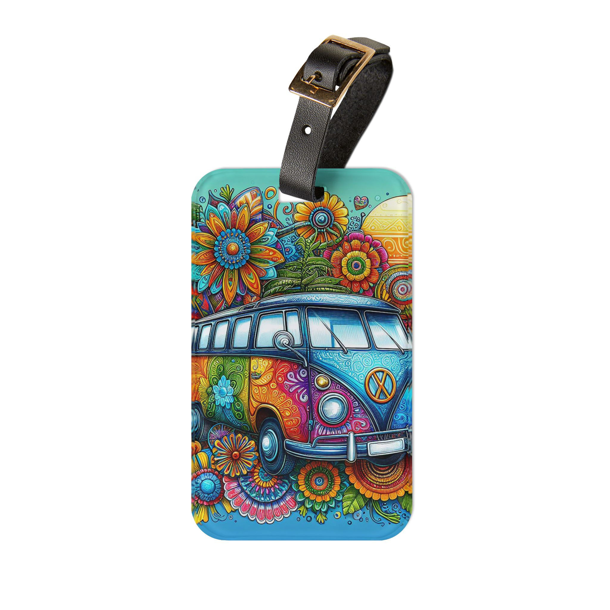 Flower Power Luggage Tag